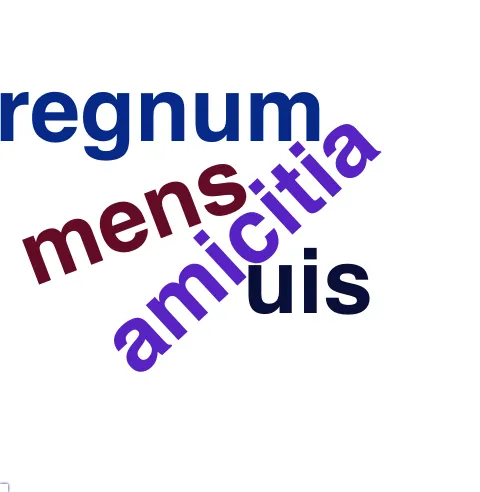 This chart plots collocate by scoreSUBST, for the headword nec here are all the values plotted: collocate: uersus; scoreSUBST: 4. collocate: ullus; scoreSUBST: 0. collocate: quisquam; scoreSUBST: 0. collocate: enim; scoreSUBST: 0. collocate: solum; scoreSUBST: 0. collocate: tamen; scoreSUBST: 0. collocate: parum; scoreSUBST: 0. collocate: umquam; scoreSUBST: 0. collocate: ante2; scoreSUBST: 0. collocate: dubito; scoreSUBST: 0. collocate: tantum; scoreSUBST: 0. collocate: possum; scoreSUBST: 0. collocate: timeo; scoreSUBST: 0. collocate: amicitia; scoreSUBST: 2. collocate: mirus; scoreSUBST: 0. collocate: uis; scoreSUBST: 2. collocate: uero; scoreSUBST: 0. collocate: prius; scoreSUBST: 0. collocate: turpis; scoreSUBST: 0. collocate: regnum; scoreSUBST: 2. collocate: oculus; scoreSUBST: 2. collocate: mens; scoreSUBST: 2