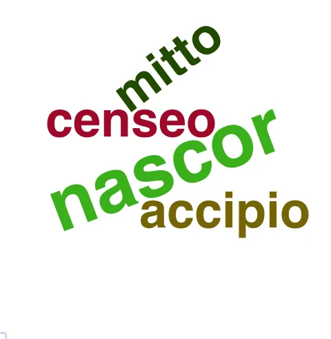 This chart plots collocate by scoreVERBO, for the headword pater here are all the values plotted: collocate: conscribo; scoreVERBO: 5. collocate: familia; scoreVERBO: 0. collocate: nascor; scoreVERBO: 3. collocate: auus; scoreVERBO: 0. collocate: censeo; scoreVERBO: 2. collocate: uos; scoreVERBO: 0. collocate: immortalis; scoreVERBO: 0. collocate: accipio; scoreVERBO: 2. collocate: tuus; scoreVERBO: 0. collocate: noster; scoreVERBO: 0. collocate: bonus; scoreVERBO: 0. collocate: ab; scoreVERBO: 0. collocate: memoria; scoreVERBO: 0. collocate: uester; scoreVERBO: 0. collocate: mitto; scoreVERBO: 2