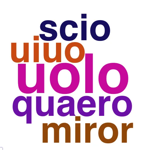 This chart plots collocate by scoreVERBO, for the headword si here are all the values plotted: collocate: quis; scoreVERBO: 0. collocate: quod; scoreVERBO: 0. collocate: etiam; scoreVERBO: 0. collocate: tu; scoreVERBO: 0. collocate: ego; scoreVERBO: 0. collocate: uolo; scoreVERBO: 3. collocate: nam; scoreVERBO: 0. collocate: modo; scoreVERBO: 0. collocate: hic; scoreVERBO: 0. collocate: ille; scoreVERBO: 0. collocate: is; scoreVERBO: 0. collocate: ut; scoreVERBO: 0. collocate: aut; scoreVERBO: 0. collocate: ita; scoreVERBO: 0. collocate: sed; scoreVERBO: 0. collocate: etenim; scoreVERBO: 0. collocate: autem; scoreVERBO: 0. collocate: quidem; scoreVERBO: 0. collocate: tamen; scoreVERBO: 0. collocate: uero; scoreVERBO: 0. collocate: quaero; scoreVERBO: 2. collocate: uiuo; scoreVERBO: 2. collocate: scio; scoreVERBO: 2. collocate: intellego; scoreVERBO: 2. collocate: quisquam; scoreVERBO: 0. collocate: parum; scoreVERBO: 0. collocate: fors; scoreVERBO: 0. collocate: uel; scoreVERBO: 0. collocate: quando; scoreVERBO: 0. collocate: aliter; scoreVERBO: 0. collocate: profecto; scoreVERBO: 0. collocate: atqui; scoreVERBO: 0. collocate: mentio; scoreVERBO: 0. collocate: placeo; scoreVERBO: 2. collocate: miror; scoreVERBO: 2. collocate: cupio; scoreVERBO: 2. collocate: nanciscor; scoreVERBO: 2. collocate: mirus; scoreVERBO: 0. collocate: cito; scoreVERBO: 0. collocate: comitium; scoreVERBO: 0. collocate: pauci; scoreVERBO: 0. collocate: ue; scoreVERBO: 0. collocate: coniuratio; scoreVERBO: 0. collocate: prius; scoreVERBO: 0