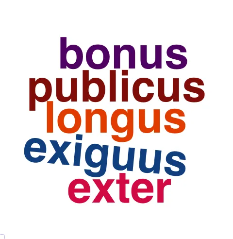 This chart plots collocate by scoreADJ, for the headword tempus here are all the values plotted: collocate: breuis; scoreADJ: 4. collocate: unus; scoreADJ: 0. collocate: reliquus; scoreADJ: 0. collocate: quisque; scoreADJ: 0. collocate: idem; scoreADJ: 0. collocate: annus; scoreADJ: 0. collocate: hic; scoreADJ: 0. collocate: o; scoreADJ: 0. collocate: ille; scoreADJ: 0. collocate: quidem; scoreADJ: 0. collocate: aetas; scoreADJ: 0. collocate: longus; scoreADJ: 2. collocate: reseruo; scoreADJ: 0. collocate: publicus; scoreADJ: 2. collocate: alius; scoreADJ: 0. collocate: ante; scoreADJ: 0. collocate: is; scoreADJ: 0. collocate: meus; scoreADJ: 0. collocate: ad; scoreADJ: 0. collocate: pono; scoreADJ: 0. collocate: omnis; scoreADJ: 0. collocate: exiguus; scoreADJ: 2. collocate: differo; scoreADJ: 0. collocate: bonus; scoreADJ: 2. collocate: ullus; scoreADJ: 0. collocate: uenio; scoreADJ: 0. collocate: fere; scoreADJ: 0. collocate: accipio; scoreADJ: 0. collocate: exter; scoreADJ: 2. collocate: totus; scoreADJ: 0