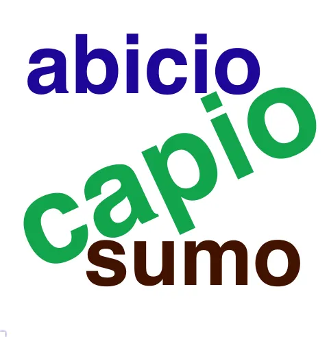 This chart plots collocate by scoreVERBO, for the headword arma here are all the values plotted: collocate: capio; scoreVERBO: 3. collocate: sumo; scoreVERBO: 2. collocate: trado; scoreVERBO: 2. collocate: abicio; scoreVERBO: 2. collocate: obses; scoreVERBO: 0. collocate: contra; scoreVERBO: 0. collocate: contendo; scoreVERBO: 2. collocate: quin; scoreVERBO: 0. collocate: fero; scoreVERBO: 2. collocate: uis; scoreVERBO: 0. collocate: uir; scoreVERBO: 0. collocate: in; scoreVERBO: 0
